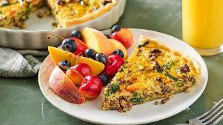 Veggie & Beef Quiche